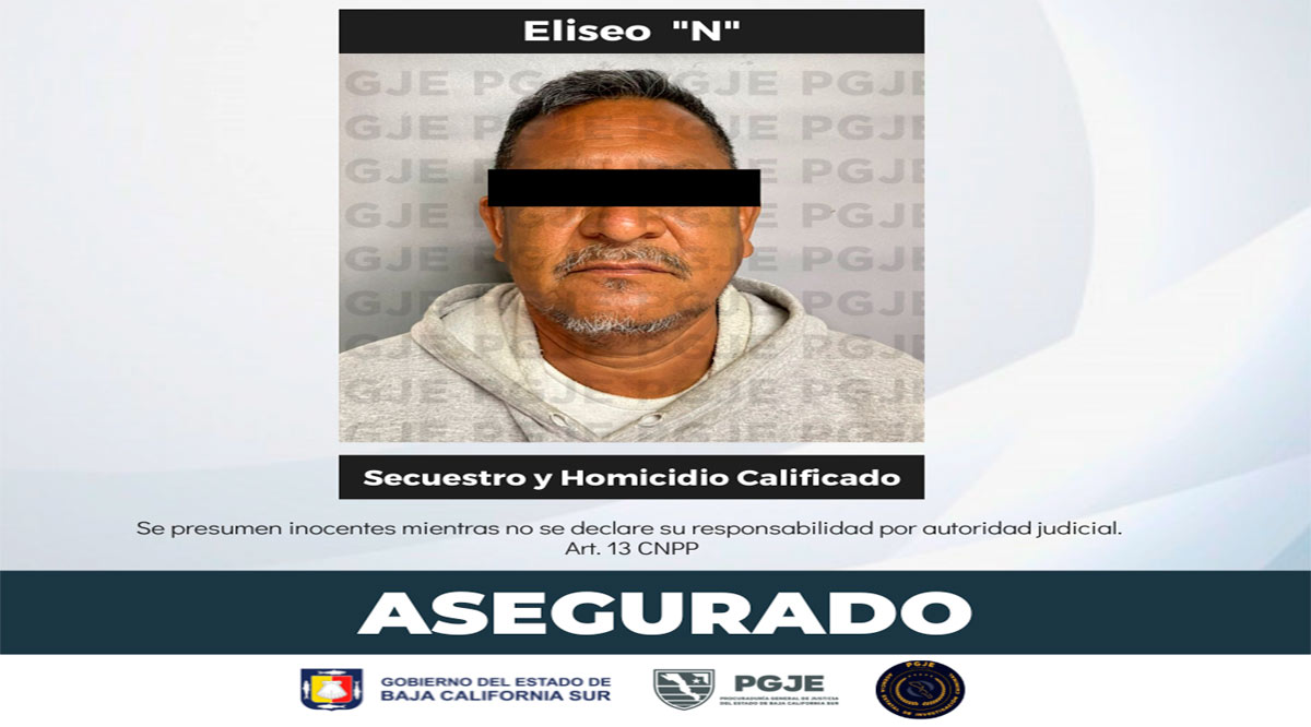 Aprehenden en La Paz a imputado por secuestro y homicidio calificado en Sinaloa Aprehenden en La Paz a imputado por secuestro y homicidio calificado en Sinaloa