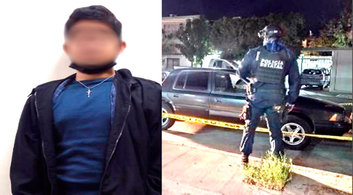 Detienen a sujeto con vehículo robado en La Paz