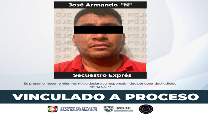 Vinculan a proceso y prisión preventiva a imputado por secuestro en Los Cabos Vinculan a proceso y prisión preventiva a imputado por secuestro en Los Cabos