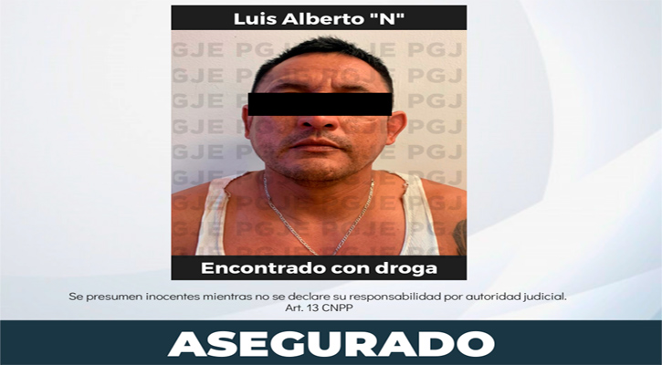 Capturan a “El Tiburón” con 225 dosis de cristal