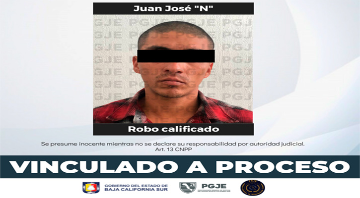 Quedó vinculado a proceso y prisión por robo en Los Cabos