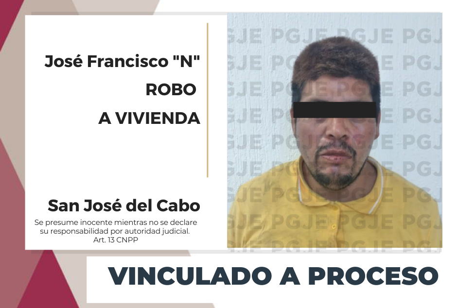 Quedó en prisión por robo en Los Cabos  
