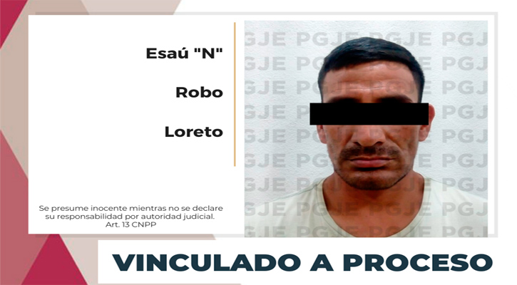 Vinculado a proceso por robo en Loreto