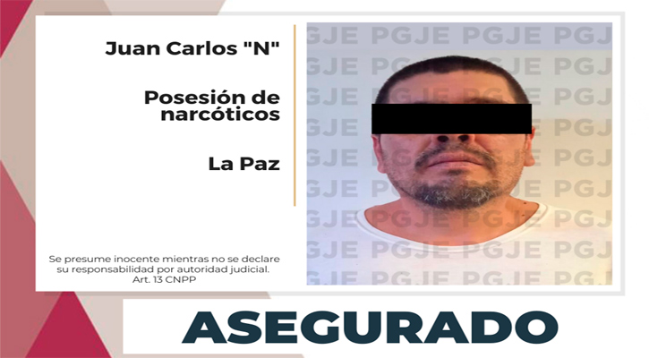 Detienen a “El Cochi” con 7 mil dosis de droga en La Paz