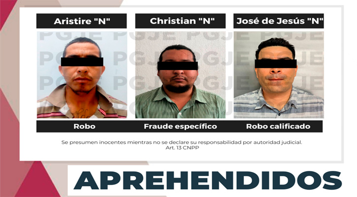 Detienen a 4 personas por robo, daños y fraude en La Paz, Los Cabos y Mulegé