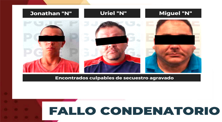 Fallo condenatorio contra 3 sujetos por secuestro agravado en Comondú