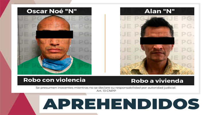 Aprehendidos por la comisión de diversos delitos en La Paz y Los Cabos