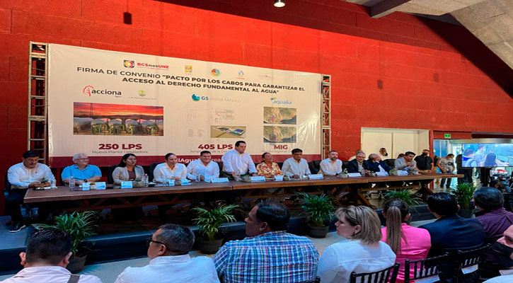 Firman gobierno e iniciativa privada el pacto por Los Cabos para garantizar el acceso al derecho fundamental al agua