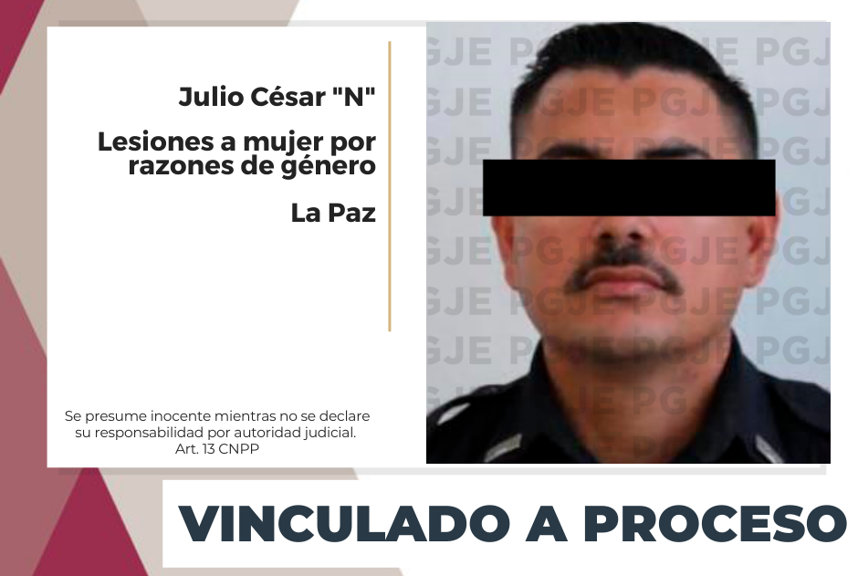 Vinculado a proceso por lesiones a mujer por razones de género en La Paz