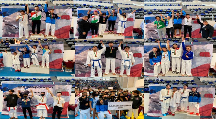 Destacan karatecas de BCS en el Nacional de Puebla Destacan karatecas de BCS en el Nacional de Puebla