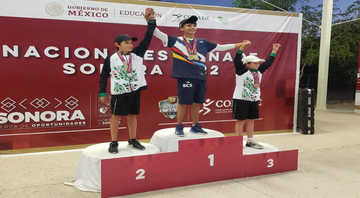 Se quedó BCS con 9 medallas en tiro con arco en los Nacionales Conade 2022