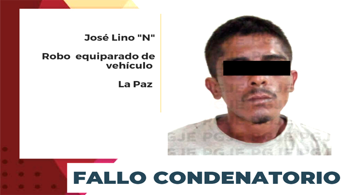 Sentenciado a 2 años 8 meses por robo equiparado de vehículo en La Paz