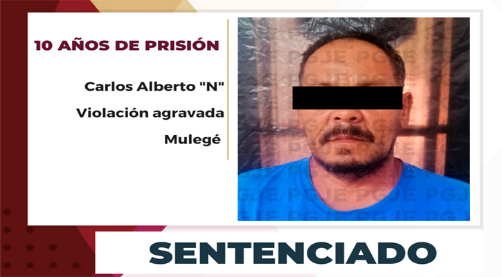 Sentencian a 10 años de prisión a culpable de violación agravada en Santa Rosalía