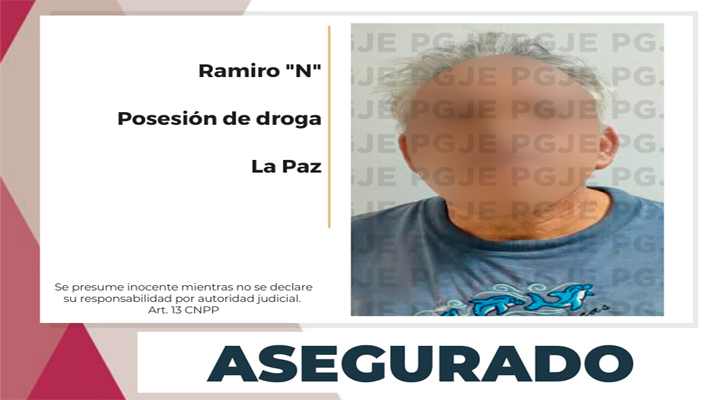 Aseguran a “El Carnitas” con más de medio kilo de cristal en La Paz