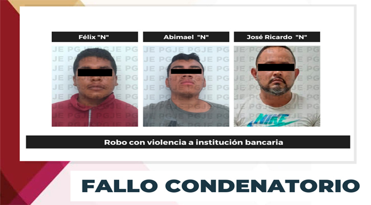 Fallo condenatorio contra responsables de robo a Banorte en CSL