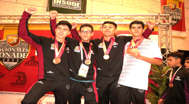 Llegó a 1 de plata y 8 de bronce la selección de karate de BCS en los Nacionales Conade