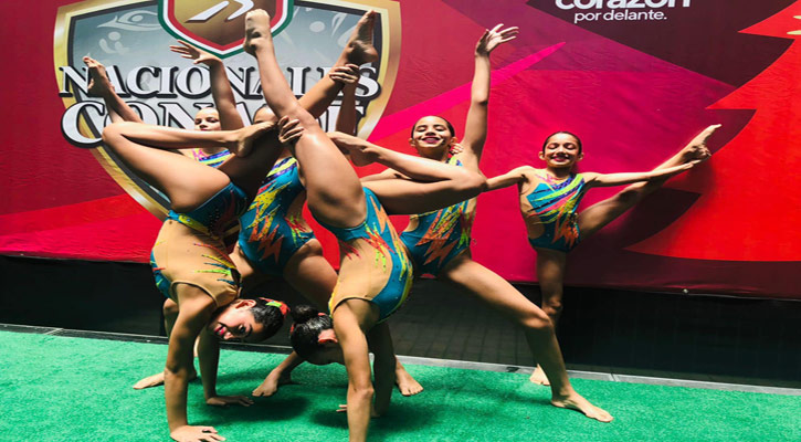 Obtuvo BCS tres medallas de bronce en nado sincronizado