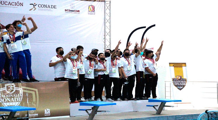 Se quedó BCS con el bronce el polo acuático en los Nacionales Conade 2022