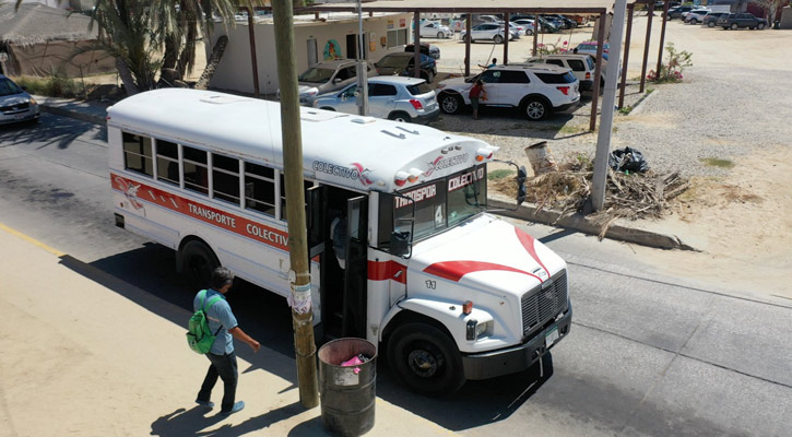 Mantiene sus rutas y horarios el transporte público de Los Cabos durante el período vacacional escolar