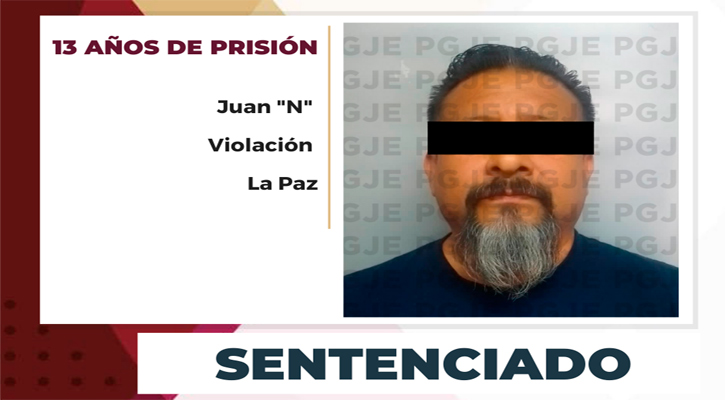 Pasará en prisión más de 13 años sujeto acusado de violación en El Pescadero