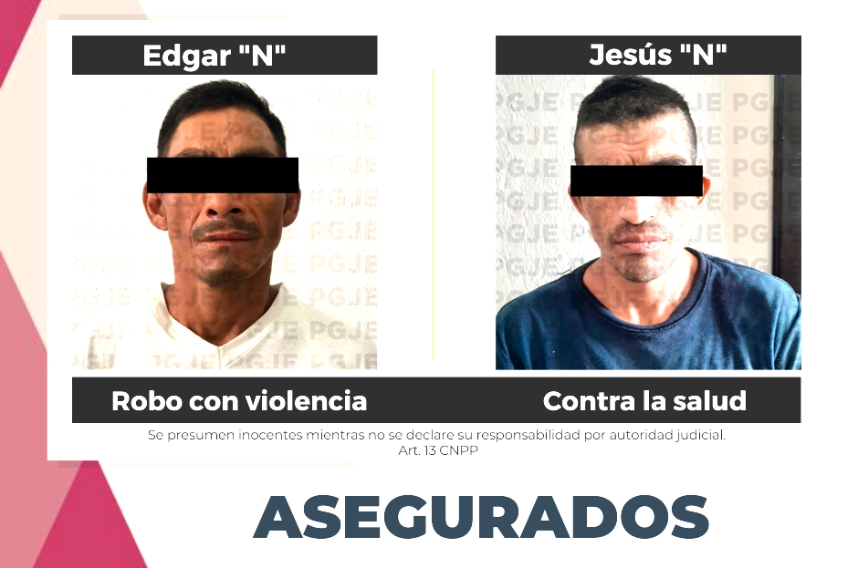 Por la comisión de diversos delitos se aseguradas 3 personas en La Paz y Los Cabos