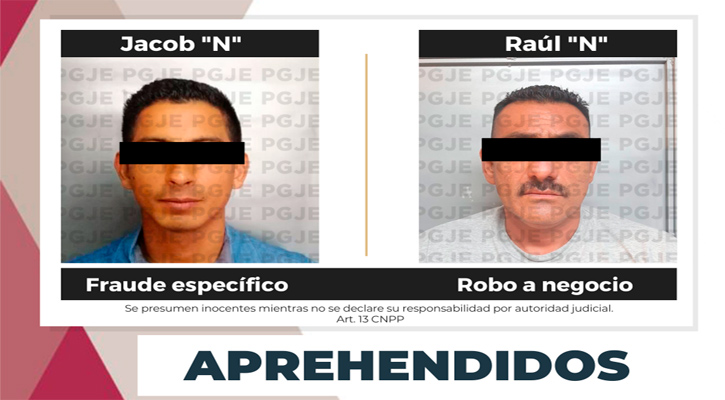 Aprehenden a 2 sujetos por la comisión de delitos en La Paz