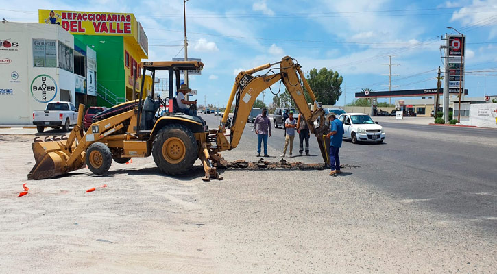 Inició obra de interconexión de drenaje en la colonia Tabachines en La Paz