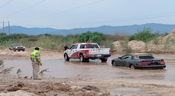 Recomienda Protección Civil de Los Cabos extremar precauciones ante bajada de agua en arroyos