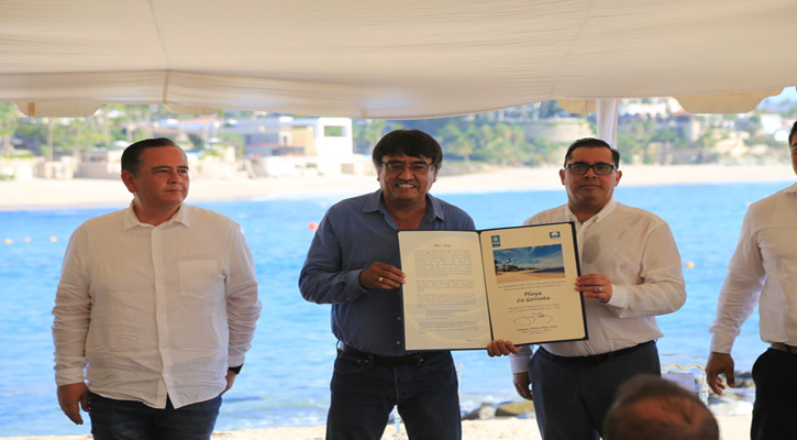 Se mantiene Los Cabos en primer lugar nacional y en América con 25 playas certificadas por Blue Flag