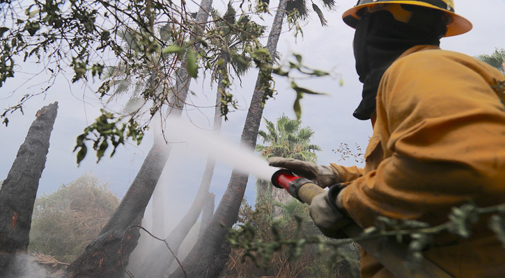 Ocasión un rayo el incendio en El Cantil; se quemaron 15 hectáreas