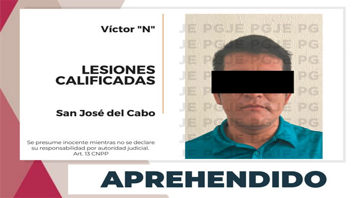Aprehenden a sujeto por lesiones calificadas en SJC
