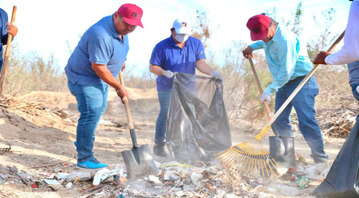 Se unen Ayuntamiento de Los Cabos y la CROC en jornada de limpieza en CSL