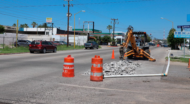 Repondrán la línea de drenaje afectada en Isabel La Católica Repondrán la línea de drenaje afectada en Isabel La Católica
