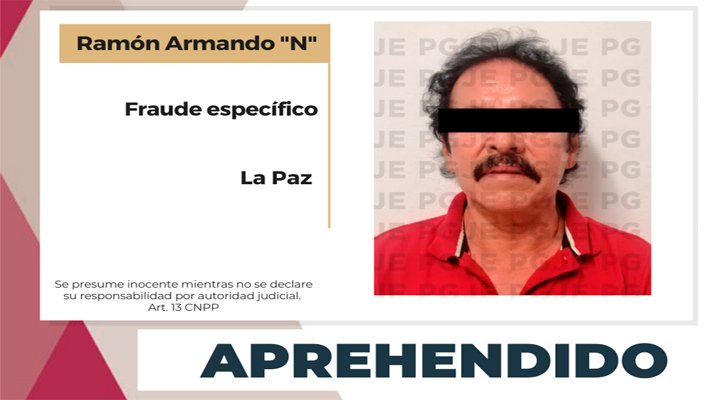 Aprehenden a sujeto por fraude en La Paz