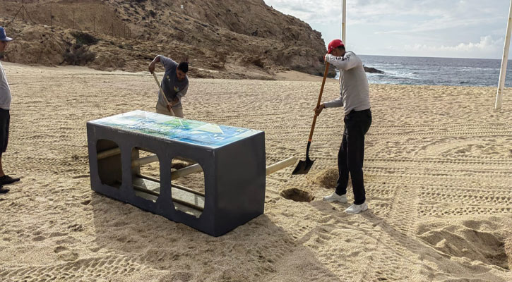 Rehabilitan playas de Los Cabos tras las lluvias que dejó la tormenta tropical “Madeline”