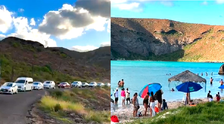 Reabrió Balandra con aglomeraciones
