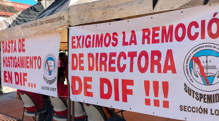 Piden burócratas de Loreto la destitución de la Directora del DIF
