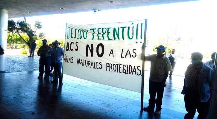 “Con moral no comen los ejidatarios”, recriminan y rechazan Área Natural Protegida