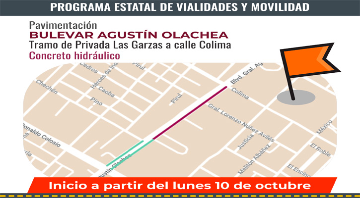 Inicia hoy segunda etapa de reconstrucción del bulevar Agustín Olachea en La Paz