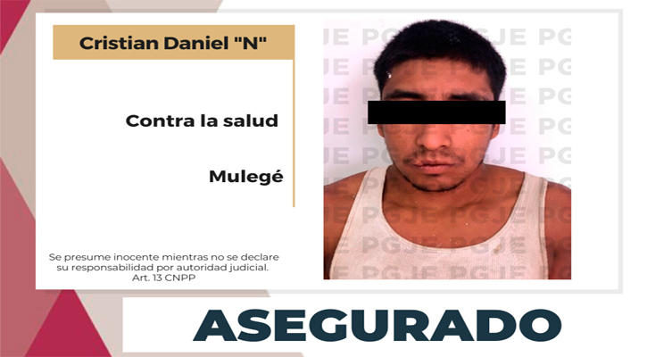 Aseguran a sujeto en posesión de 75 dosis de cristal en Santa Rosalía