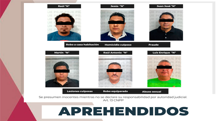 Detienen a 6 personas por hechos delictivos en BCS
