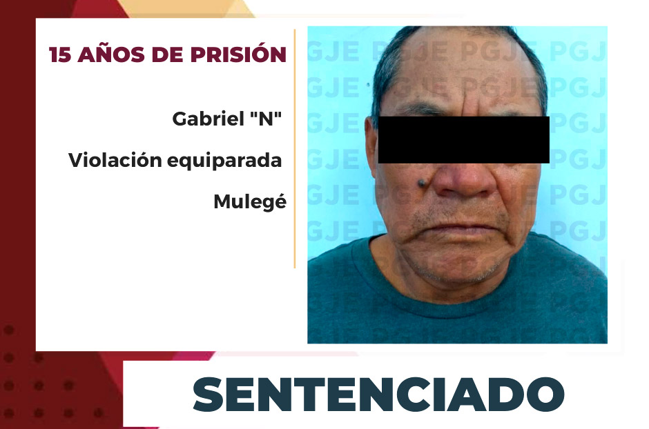 Sentencian a culpable de violación a 15 años de prisión en Mulegé