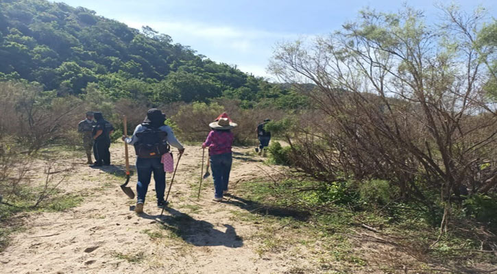 Se localizaron a 4 personas con vida, hallazgos de restos humanos e inhumación clandestina durante octubre en BCS