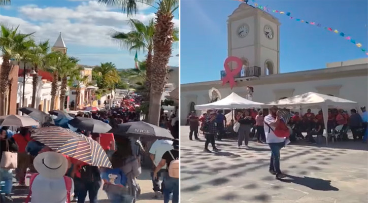 Marcha y plantón del MSC en espera de resultados de gestiones en la CDMX