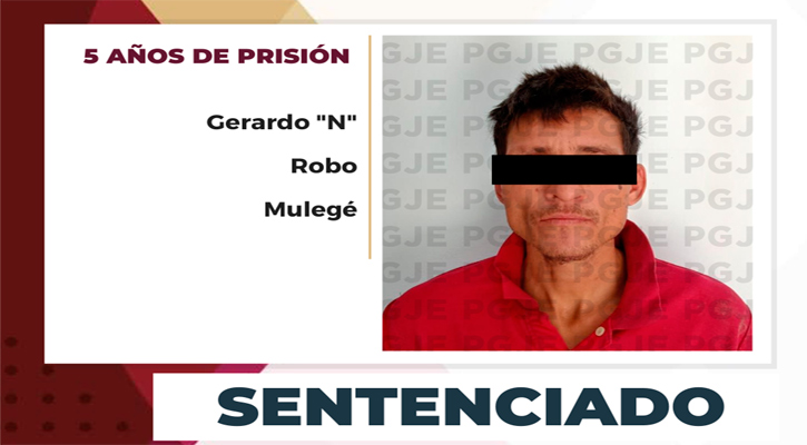 Sentenciado 5.4 años de prisión a culpable de robo con violencia en Santa Rosalía