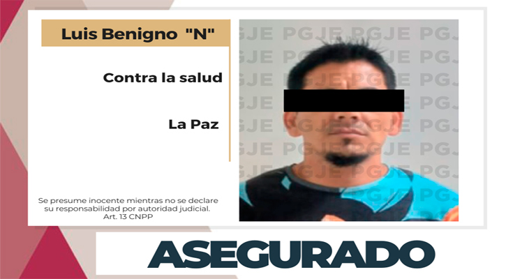 Aseguran a un sujeto y cristal en La Paz