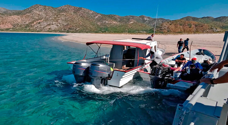 Retienen embarcación y equipo por realizar pesca en Área Natural Protegida