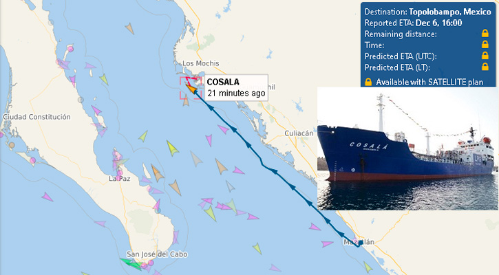 Buque que transporta gas a BCS se encuentra en Topolobampo Buque que transporta gas a BCS se encuentra en Topolobampo