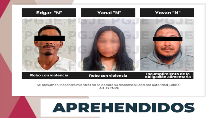 Aprehenden a 3 personas por robo y delitos contra la familia en La Paz y Los Cabos Aprehenden a 3 personas por robo y delitos contra la familia en La Paz y Los Cabos