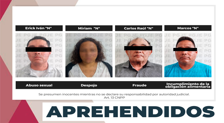 Aprehenden a 4 probables responsables de delitos en Los Cabos